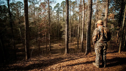 A lofted hunting cabin with extra storage space for hunting gear and outdoor equipment