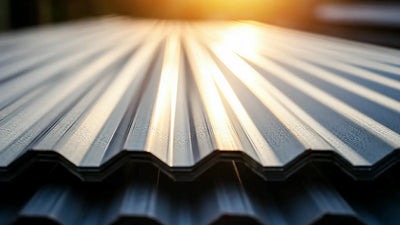 Metal storage shed standing strong against heavy rain and wind, highlighting its durability and reliability