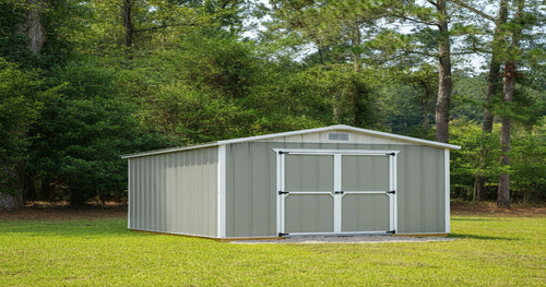 Pet boarding facility inside a converted utility building with organized kennels