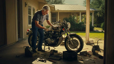 For a metal portable garage with a motorcycle parked inside