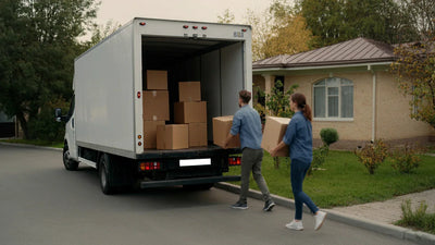Metal shed in a backyard with lawn tools and bikes stored neatly inside