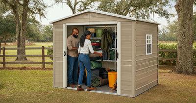 Cluttered room with boxes and scattered items