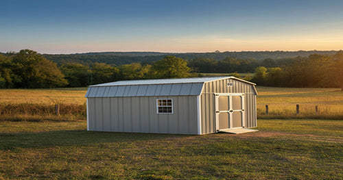 Spacious backyard storage shed providing secure and convenient storage in Newnan, GA